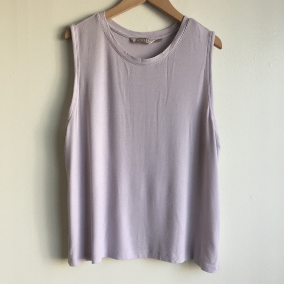 Athleta Tops - Athleta light violet ribbed thank top size L